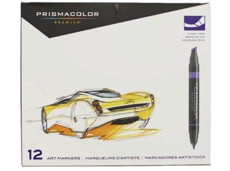 Prismacolor Art Markers ChiselFine Primary&Secondary 12 Pack