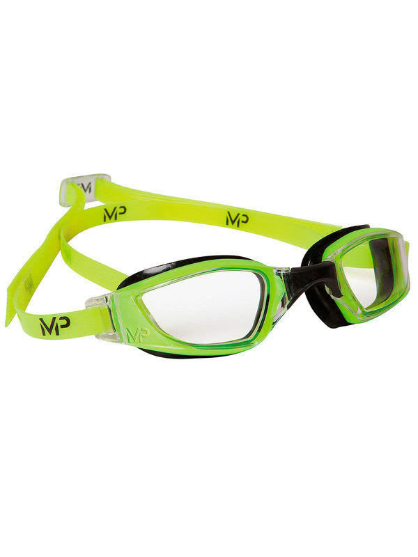 Michael Phelps XCEED Yellow & Black Clear Lens Goggles