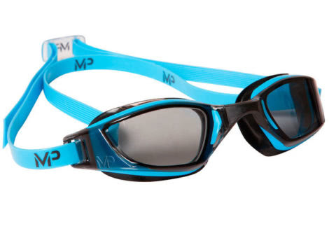 Michael Phelps XCEED Blue & Black Smoke Lens Goggles
